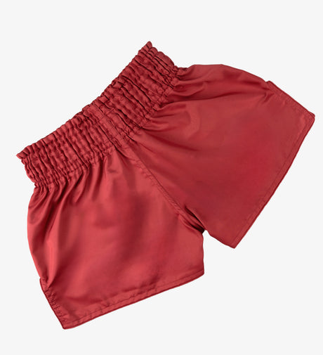 Caged Muay Thai shorts Classic - Rød/Hvid dame