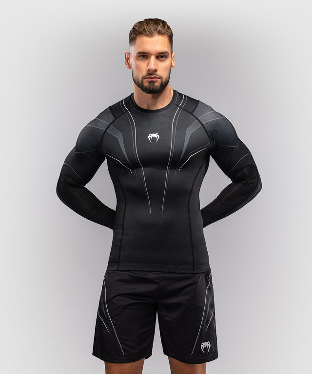 Rashguard Venum Streamline Maniche Lunghe – Nero/Bianco
