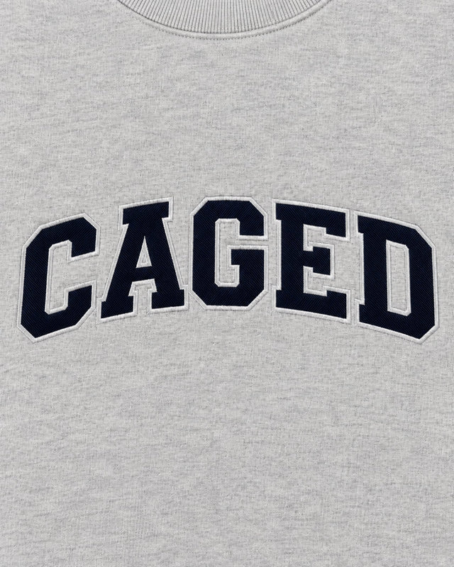 Sudadera con capucha Caged Varsity – Gris Jaspeado