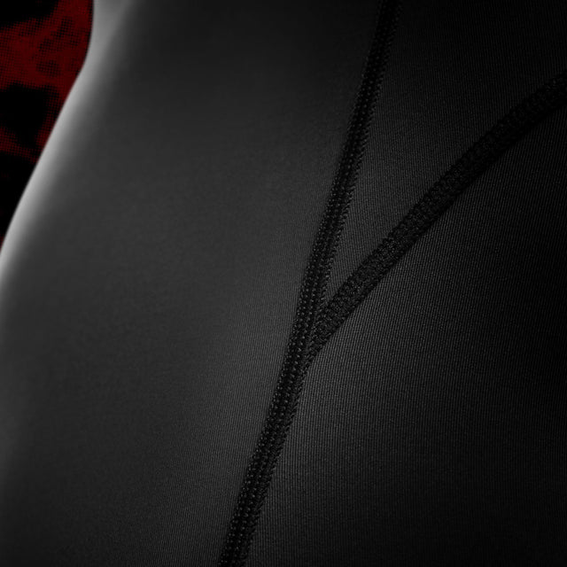Shorts de compression BJJ Hayabusa x UFC – Noir/Rouge