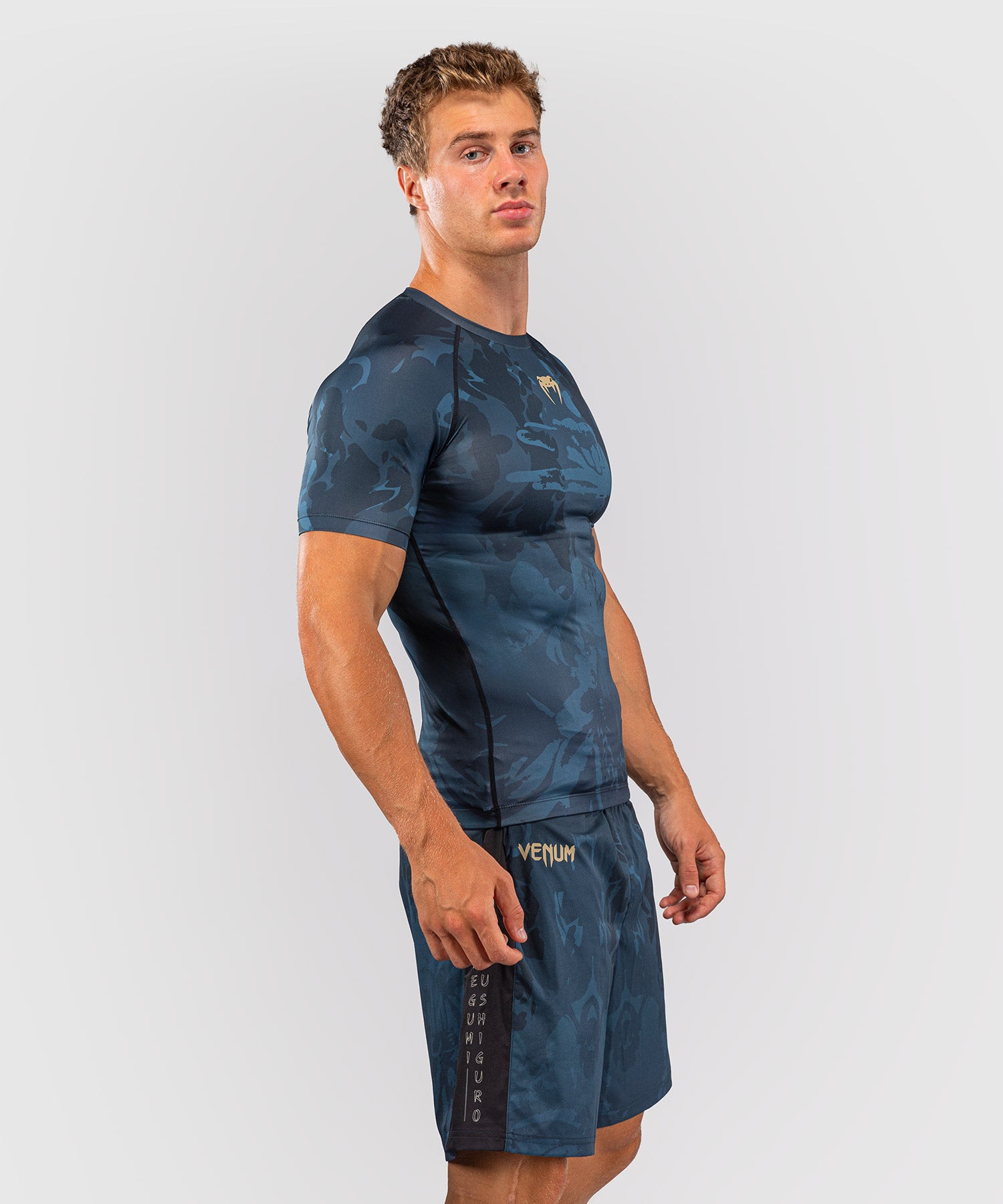 Venum Rashguard Fushiguro Krátké rukávy – Modrý