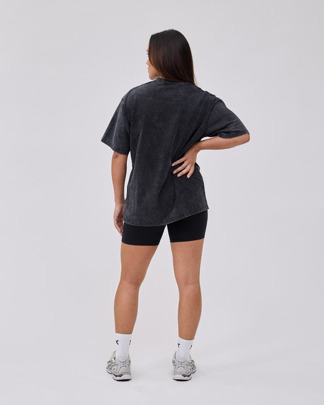 Caged Club T-shirt - Washed Sort