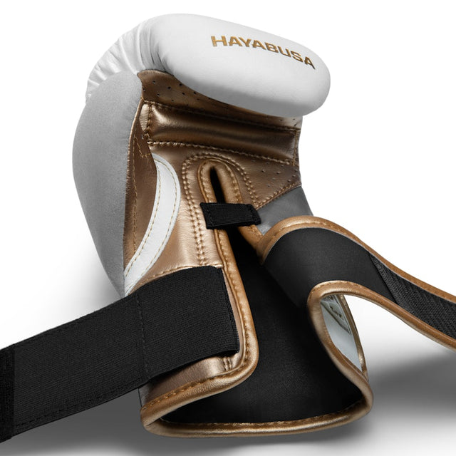 Luvas de boxe Hayabusa T3 Criança – Branco/Ouro