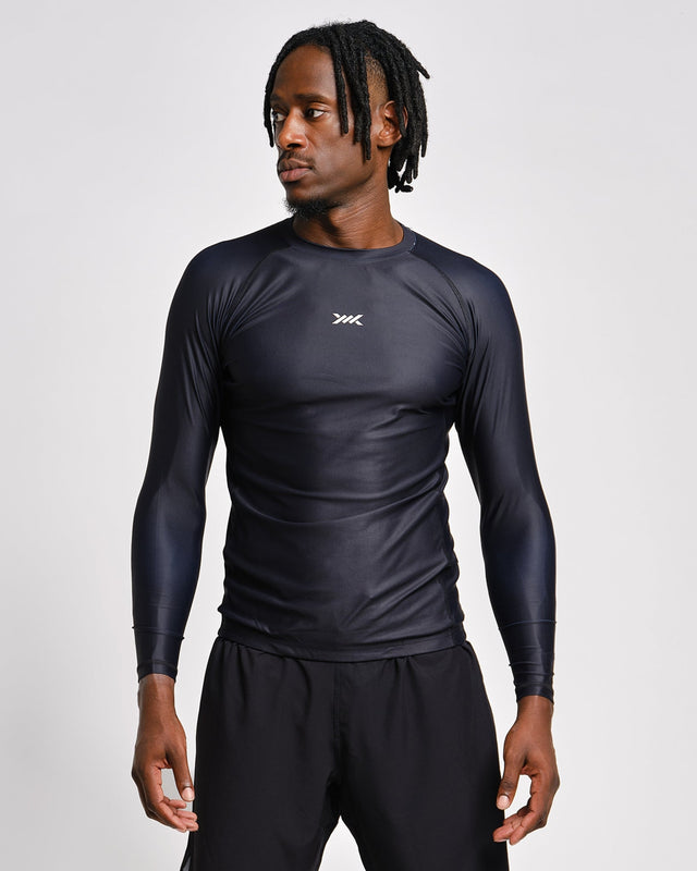Caged Tactical Rashguard Lange Mouwen – Sort