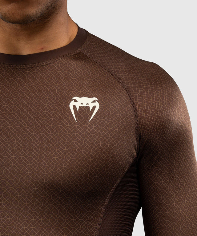 Venum Rashguard x Roger Gracie Academy Lange Ärmel – Dunkelbraun