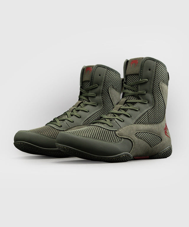 Venum Boksesko Contender – Khaki/Rød