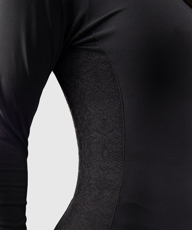 Rashguard Venum Viper Długi Rękaw Damski - Czarny