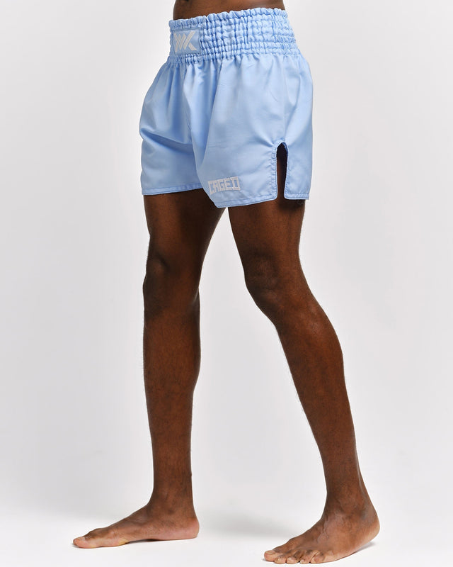 Caged Muay Thai shorts Classic – Lyseblå