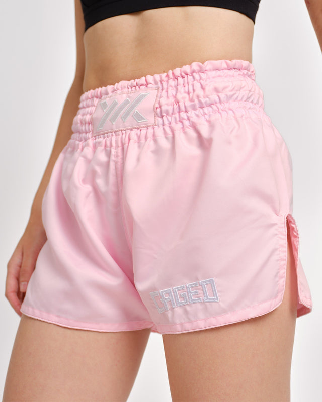 Shorts de Muay Thai Caged Classic – Rose bébé femme