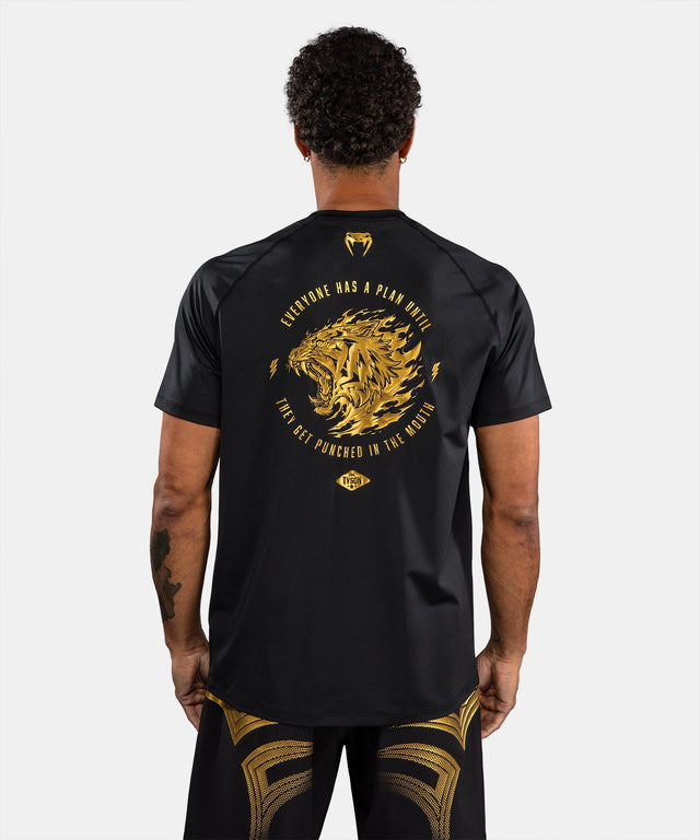 Tricou Venum x Mike Tyson Tiger Dry Tech – Negru/Auriu