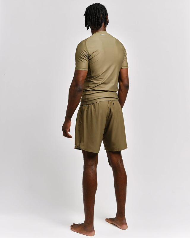 Caged Rashguard Tactical Kurzarm – Armeegreen