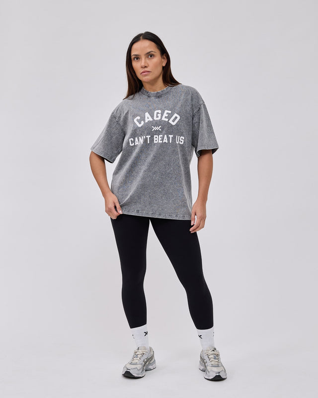 Caged Club T-shirt – Cinzento desbotado