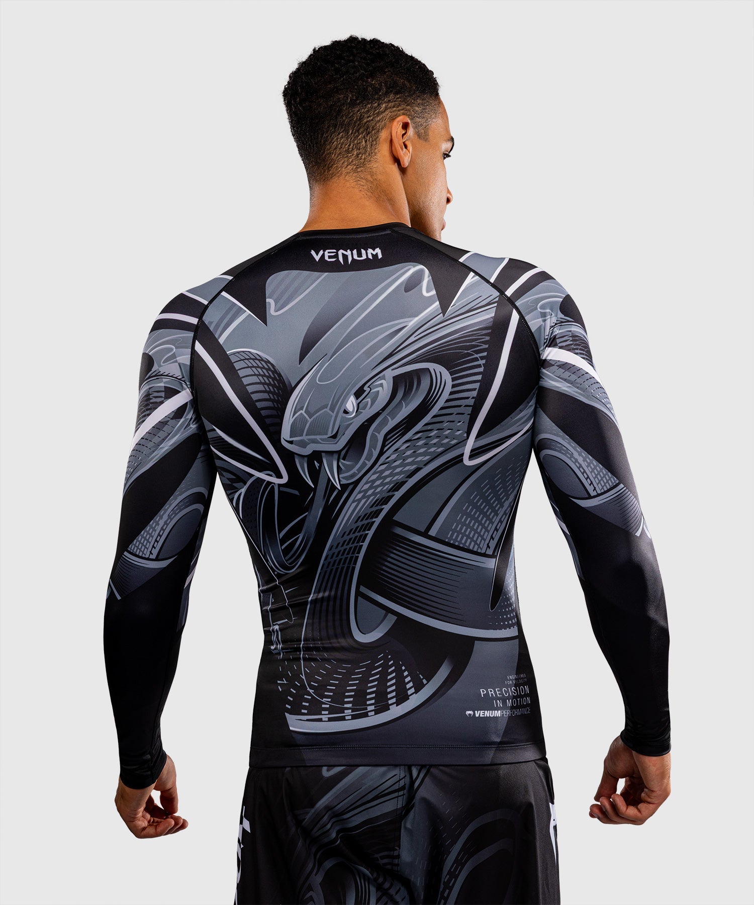 Rashguard Venum Crimson Viper 2.0 – Dlouhé rukávy – Černý/šedý