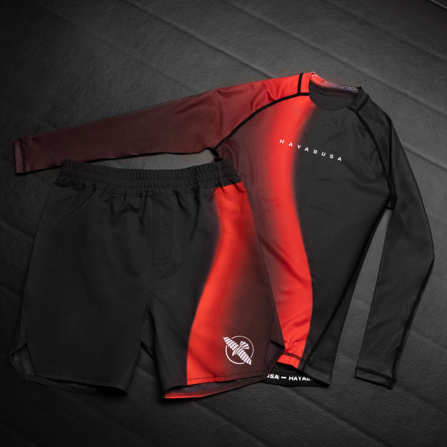Rashguard Hayabusa Apex Nova Maniche Lunghe Bambini - Rosso