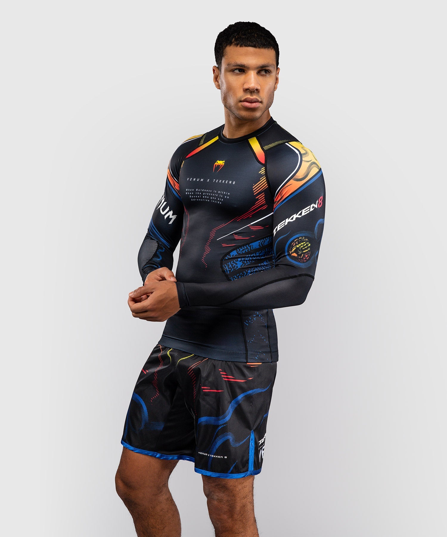 Venum Rashguard TEKKEN 8 Yoshimitsu – Black/Orange – photo 3