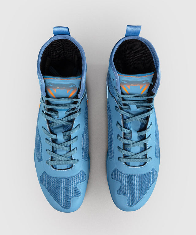 Venum Boxschuhe Elite Neo – Stahlblau/Orange