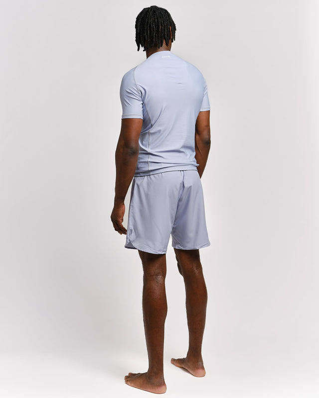 Rashguard Caged Tactical Maniche Corte – Gunmetal Grey
