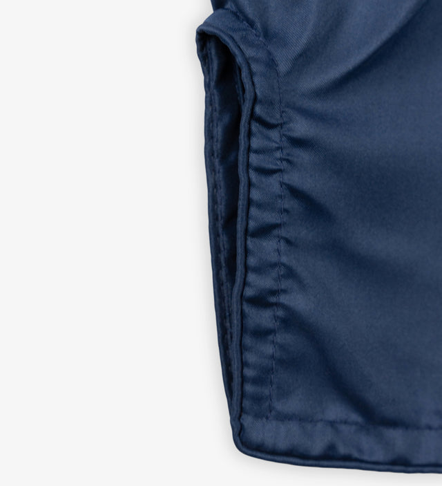 Muay Thai trenky Caged Classic – Tmavě modré/Bílé