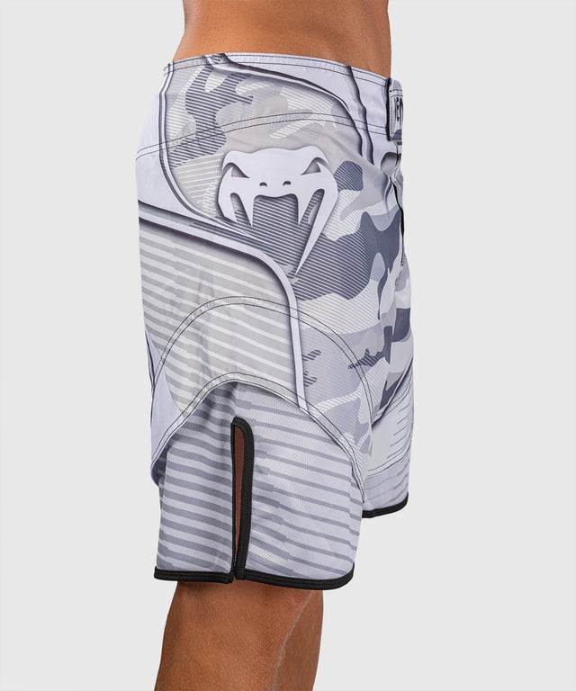 MMA trenky Venum Camo Hero – Bílé/Světle šedé