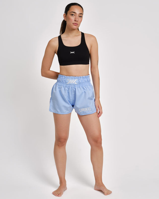 Caged Muay Thai shorts Classic – lysblå kvinde