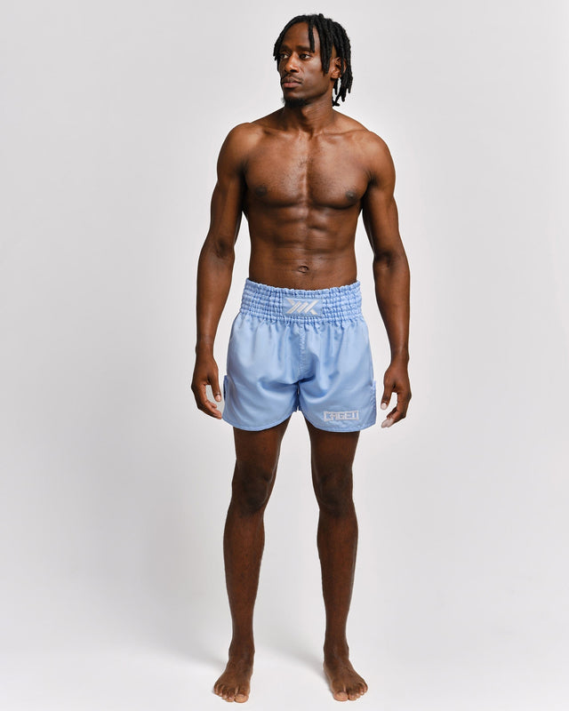 Caged Muay Thai shorts Classic – Lyseblå