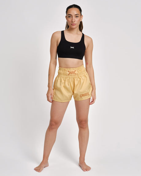 Caged Muay Thai shorts Classic - Peach kvinde