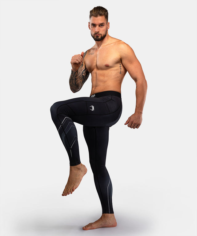 Shorts de compression Venum Streamline – Noir/Blanc