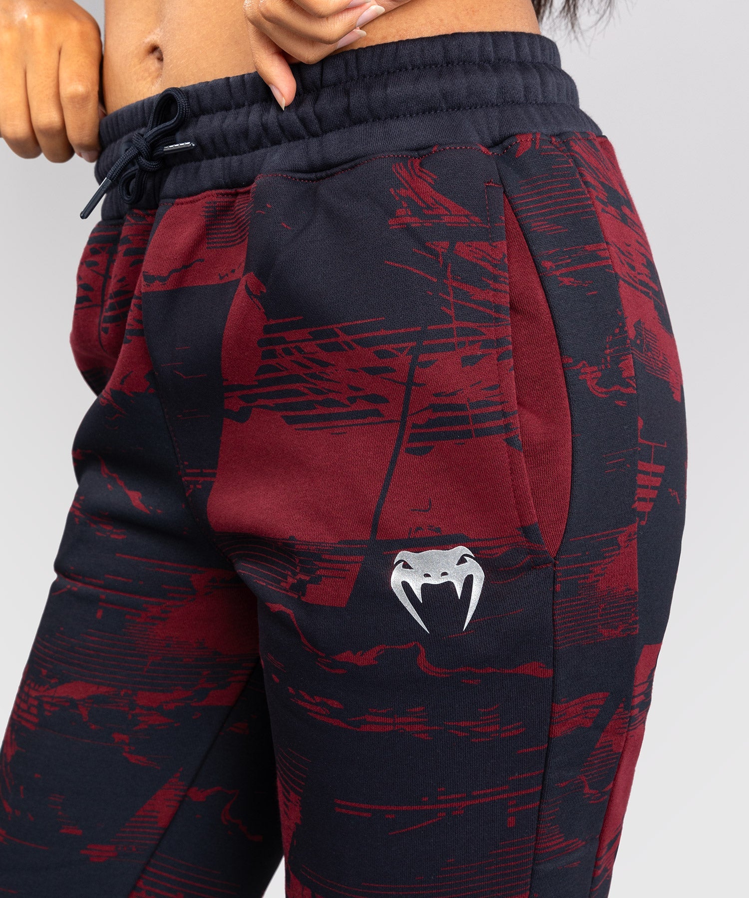 Pantaloni da allenamento Venum UFC Zenith da donna - Blu navy/Bordeaux/Argento