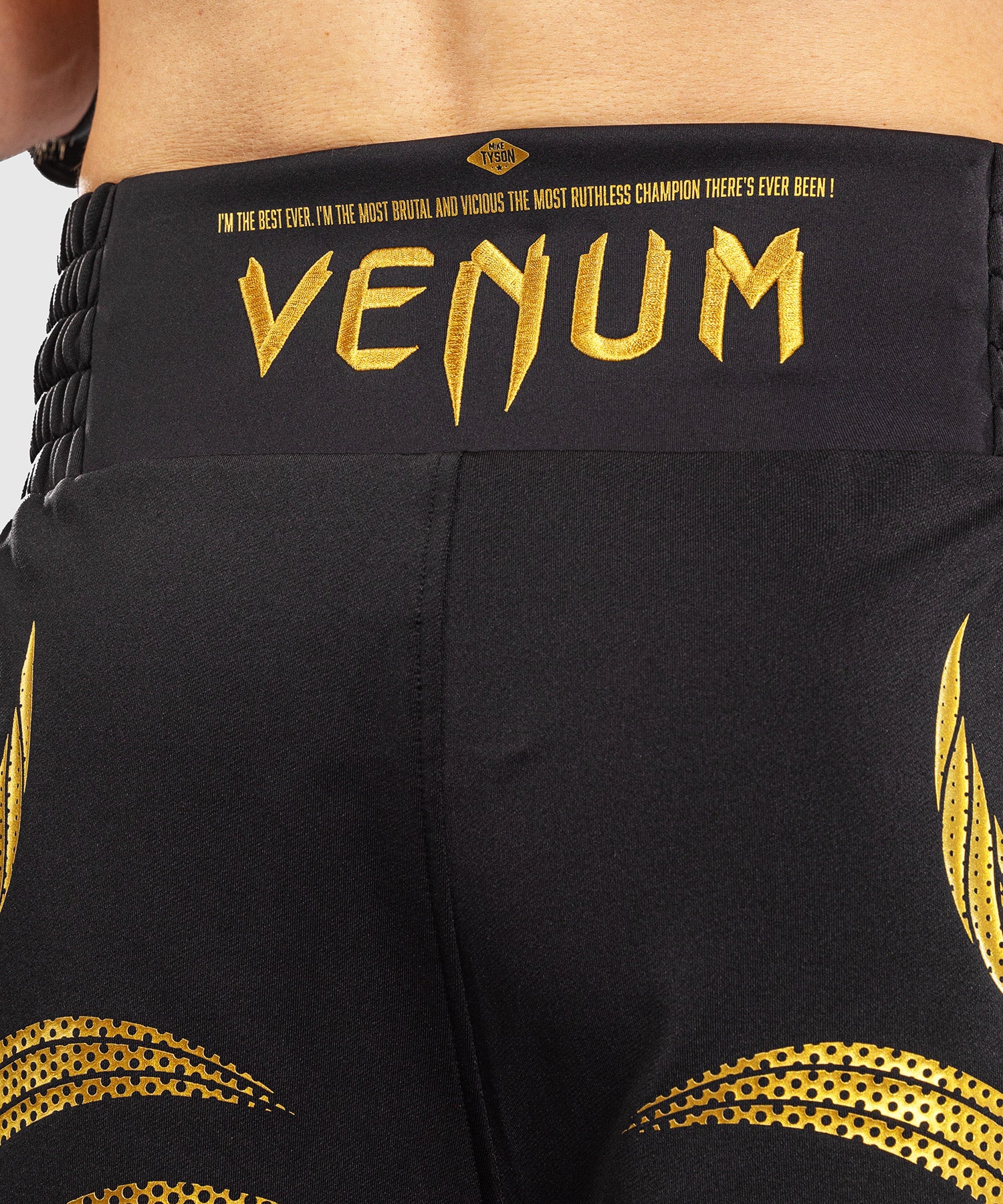 Venum x Mike Tyson Tiger Bokseshorts - Sort/Guld