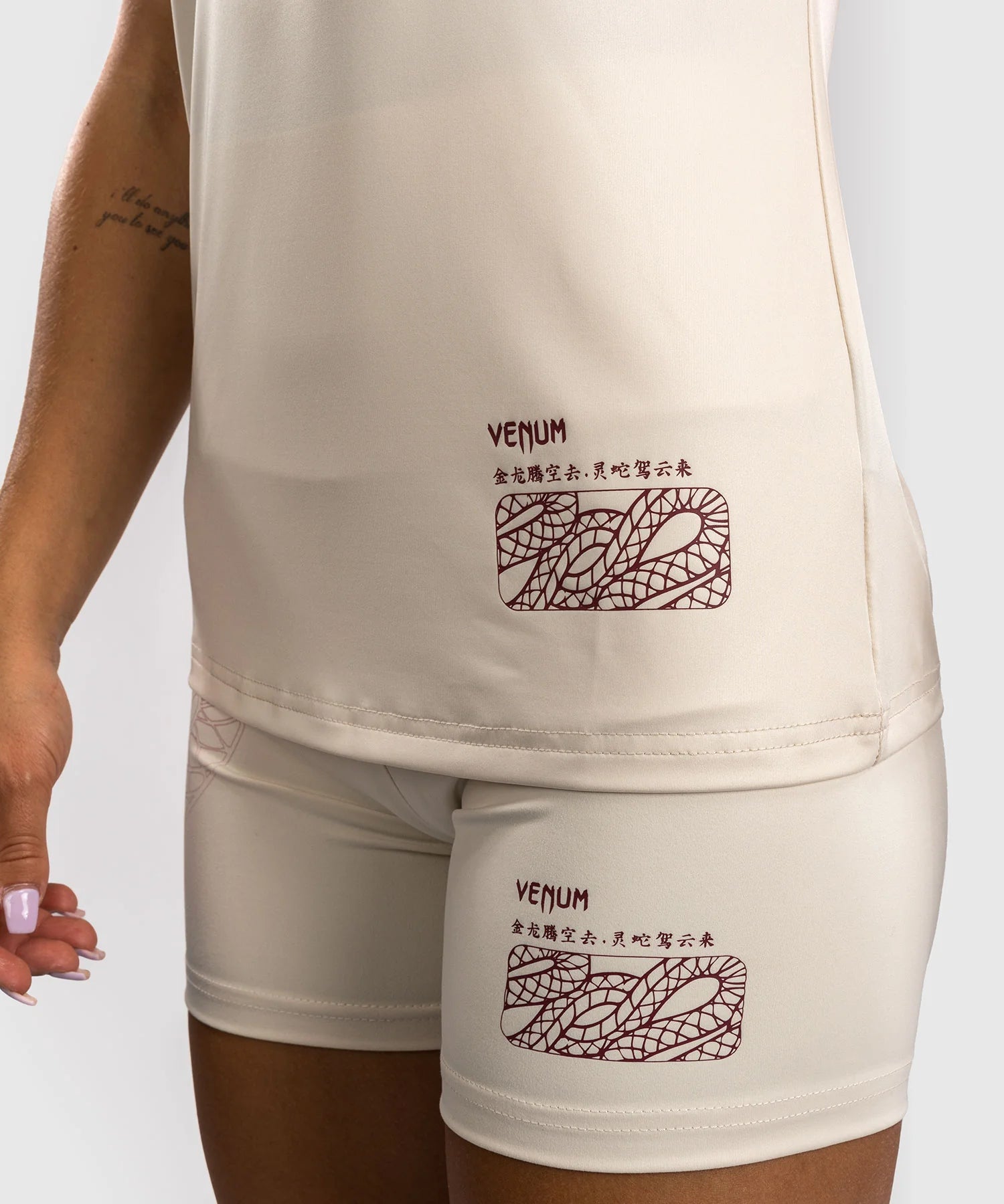 Venum Dámské Dry Tech Trička Serpenti – Ivory