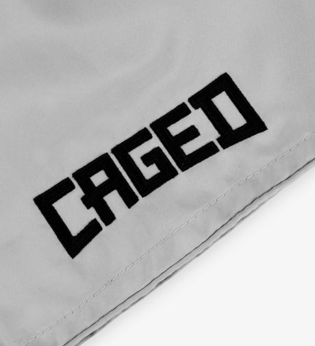 Muay Thai trenky Caged Classic – Světle šedé/černé dámské