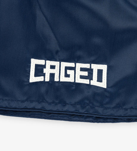Muay Thai trenky Caged Classic – Námořnická modrá/Bílá dámské