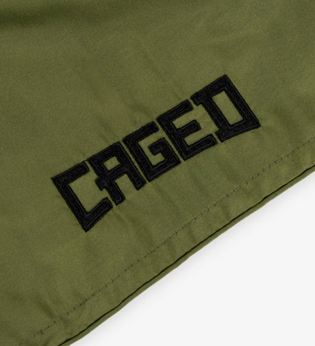 Muay Thai trenky Caged Classic – Khaki/Černé (dámské)