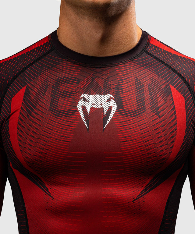Venum Rashguard Galactic 3.0 Mâneci Lungi - Roșu/Argintiu