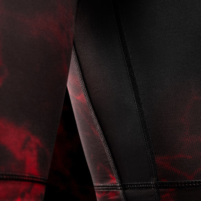 Shorts de compression BJJ Hayabusa x UFC – Noir/Rouge