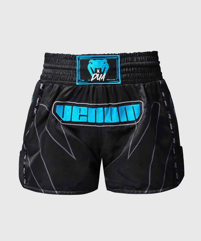 Venum Muay-Thai-Shorts x Dua – Schwarz/Electric Blue