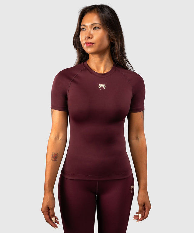 Venum Rashguard Talisman Korte Mouwen - Pruim