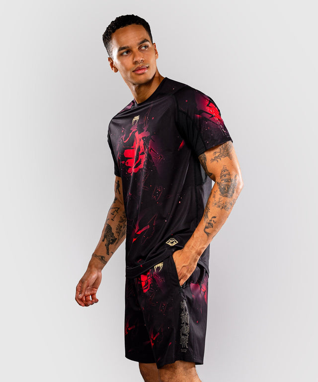 Venum T-Shirt Itadori Dry Tech – Schwarz/Rot