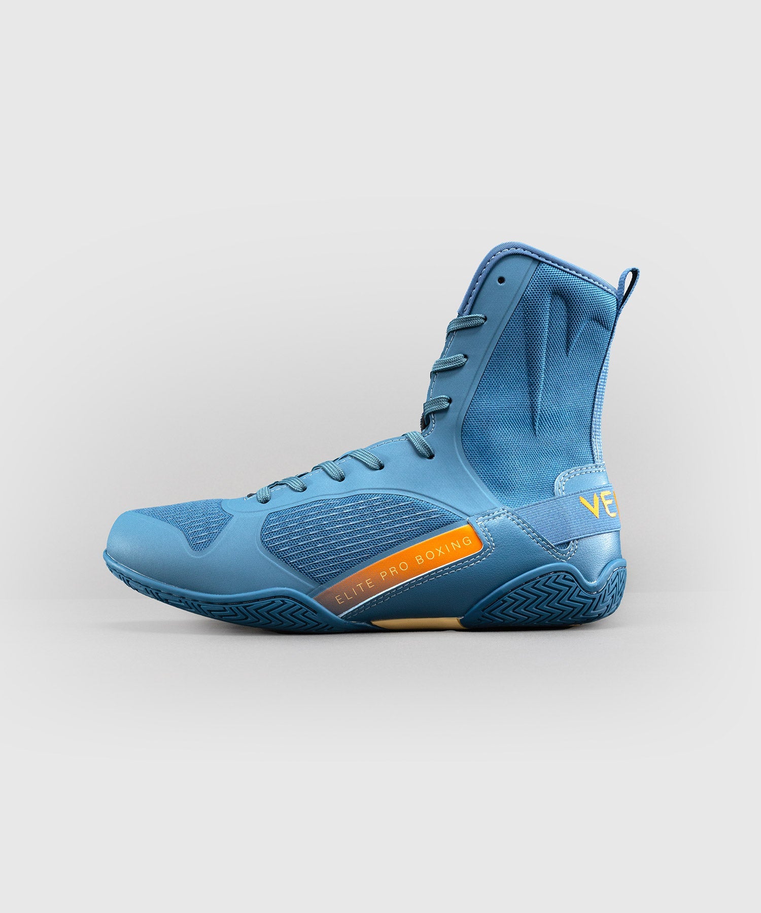 Venum Boxschuhe Elite Neo – Stahlblau/Orange
