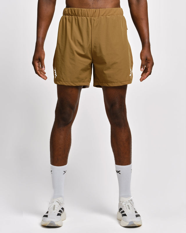 Caged 2-in-1 Hardloop Shorts Stride - Olijfgroen