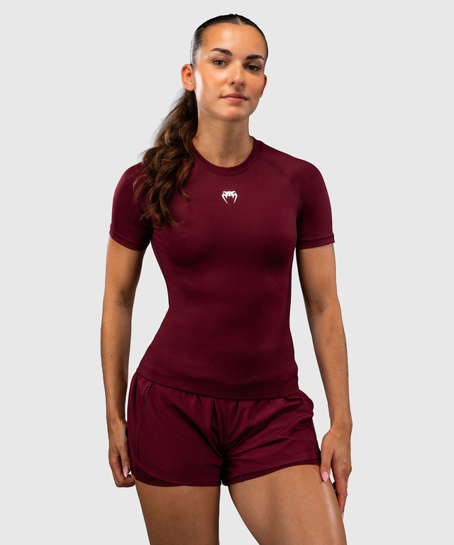 Venum Rashguard Aero XT Kurzarm – Pflaume