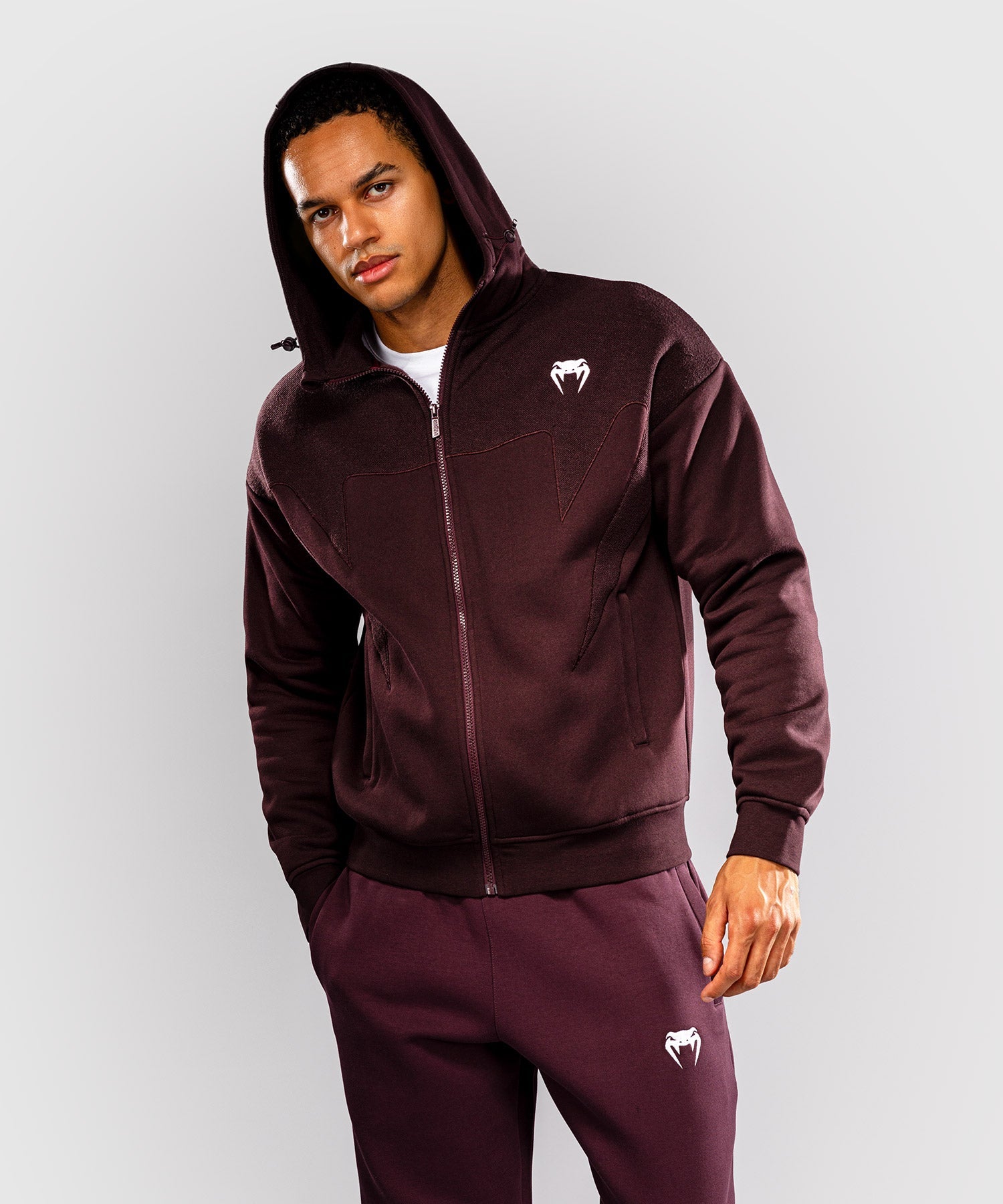 Venum Trainingsjas Attack Fleece & Weave - Bordeauxrood