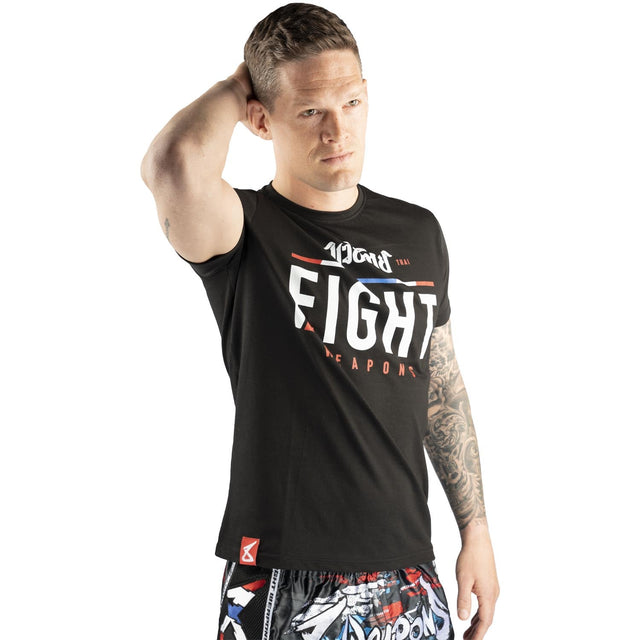8 WEAPONS T-shirt The Fight – Sort