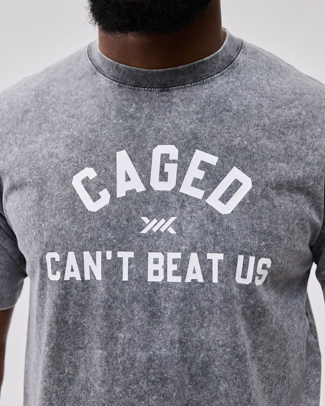 Caged Club T-Shirt – Washed Grau