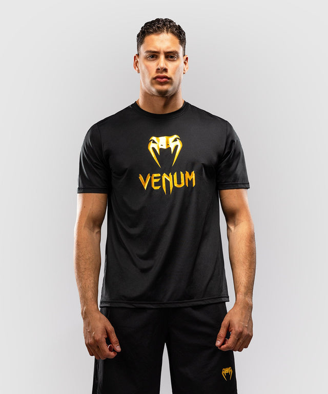 Venum T-shirt Classic Dry Tech – Sort/Guld