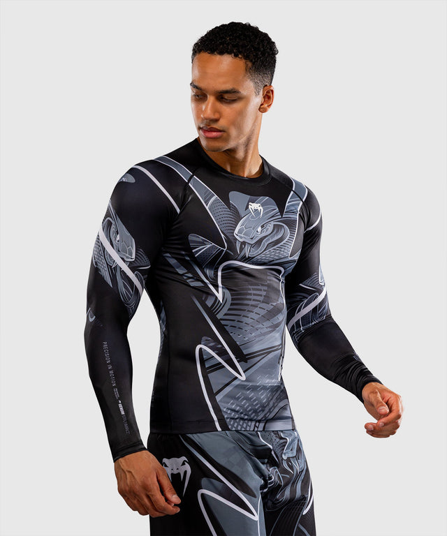 Rashguard Venum Crimson Viper 2.0 – Dlouhé rukávy – Černý/šedý