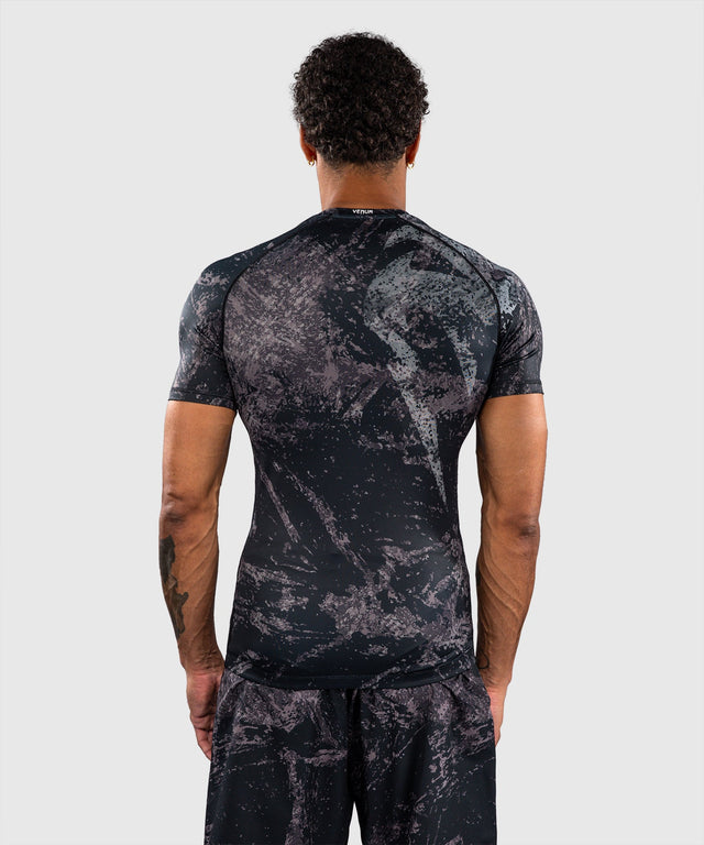 Venum Rashguard Rage & Workout Krátké rukávy – Černá/Šedá