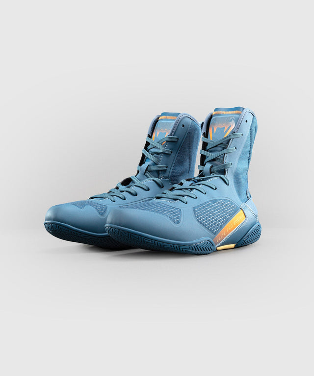 Venum Boxschuhe Elite Neo – Stahlblau/Orange