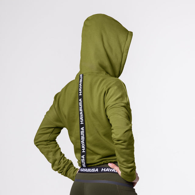 Hayabusa Hoodie Cozy Fleece til kvinder - Olivengrøn