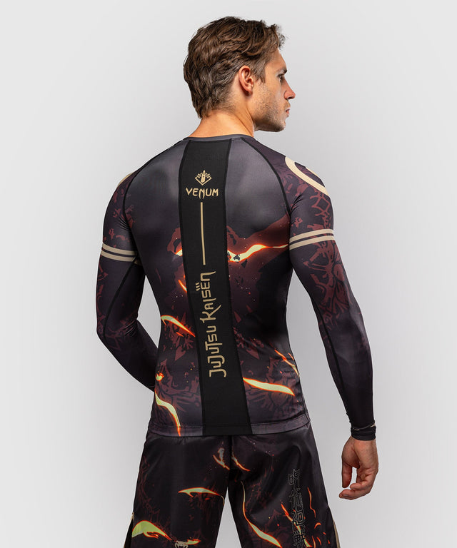Venum Rashguard x Jujutsu Kaisen Sukuna Lange ærmer - Sort/Beige